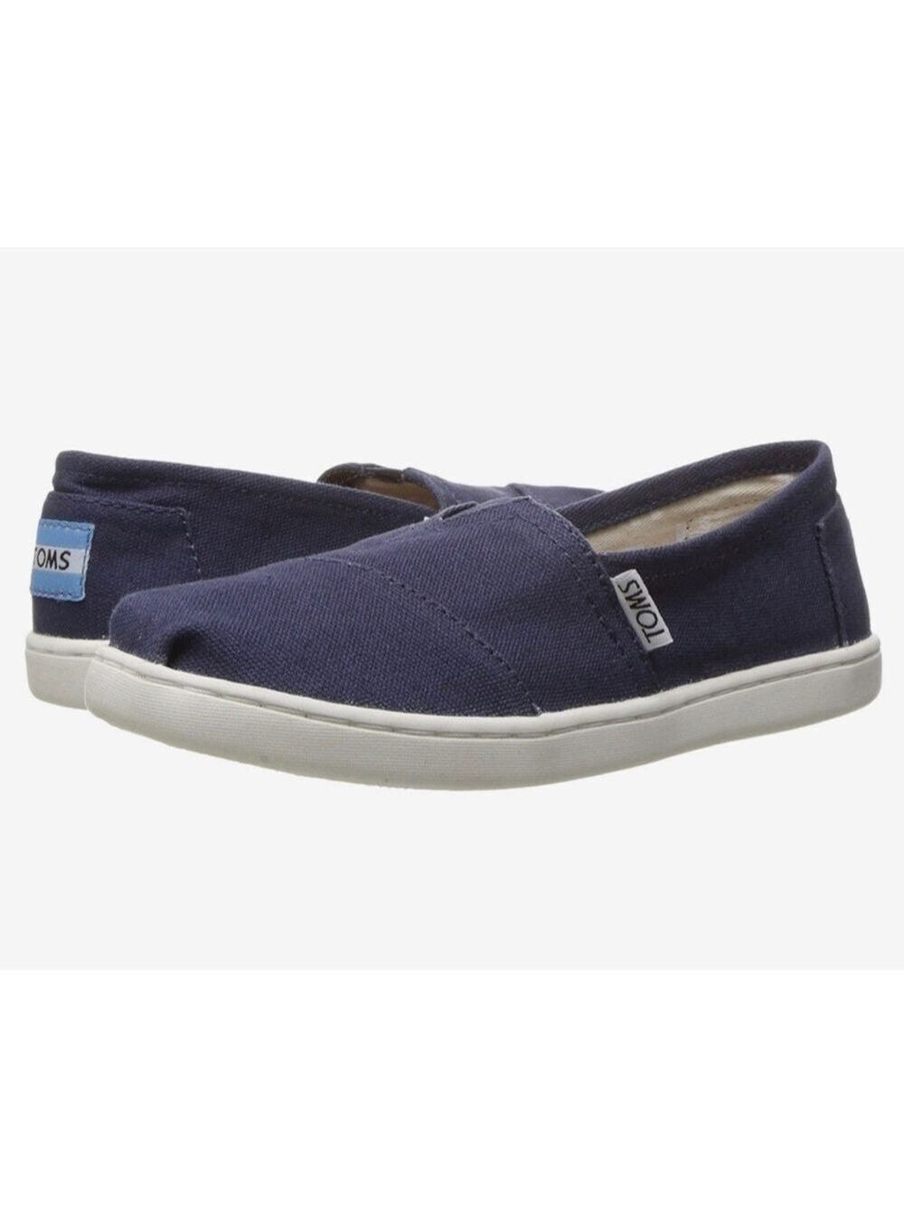 Youth Toms Blue Alpargata Slip On Shoes 2 US